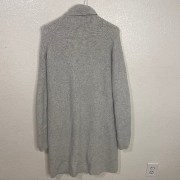 J Crew Double Breasted Thick Wool Alpaca Blend Long Cardigan In Gray Size Medium - Picture 6 of 7